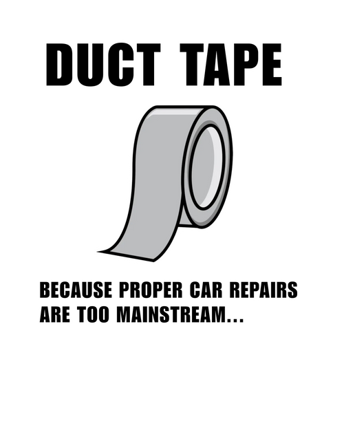 Duct Tape Tee (rear print)
